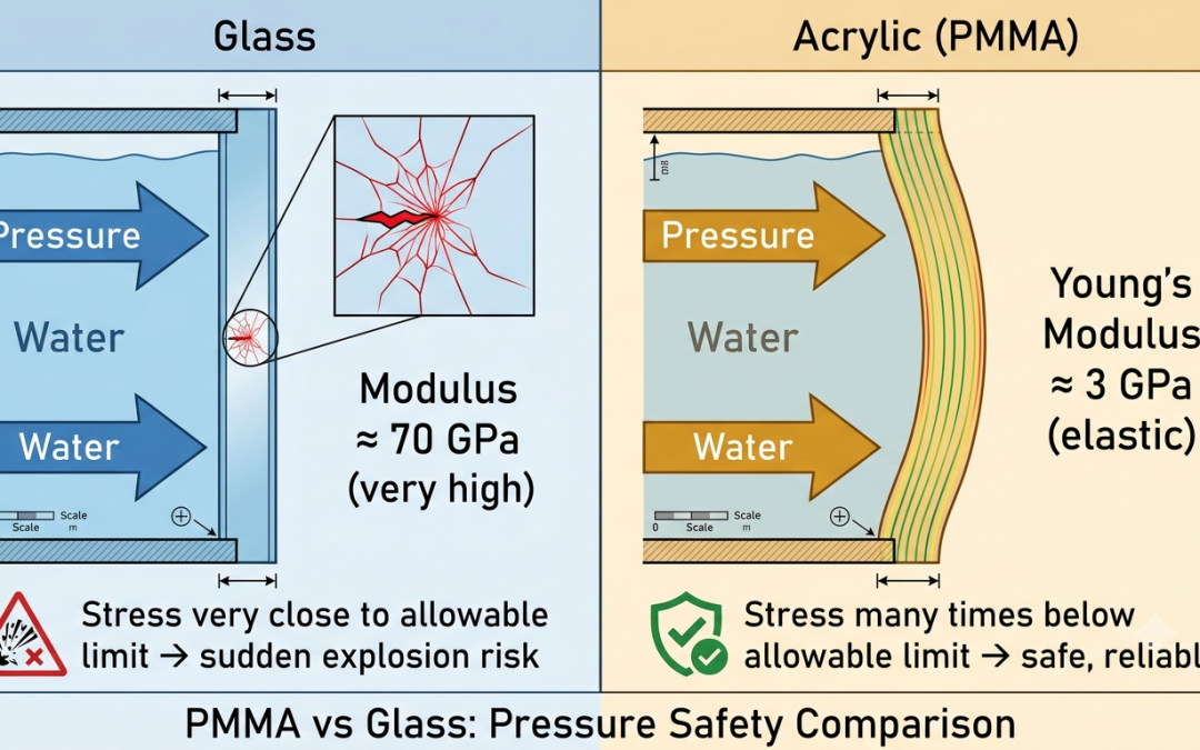 PMMA vs. Glass in Pressure Applications: Why Acrylic is the Only Safe Choice for Pools and Aquariums