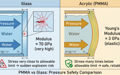PMMA vs. Glass in Pressure Applications: Why Acrylic is the Only Safe Choice for Pools and Aquariums